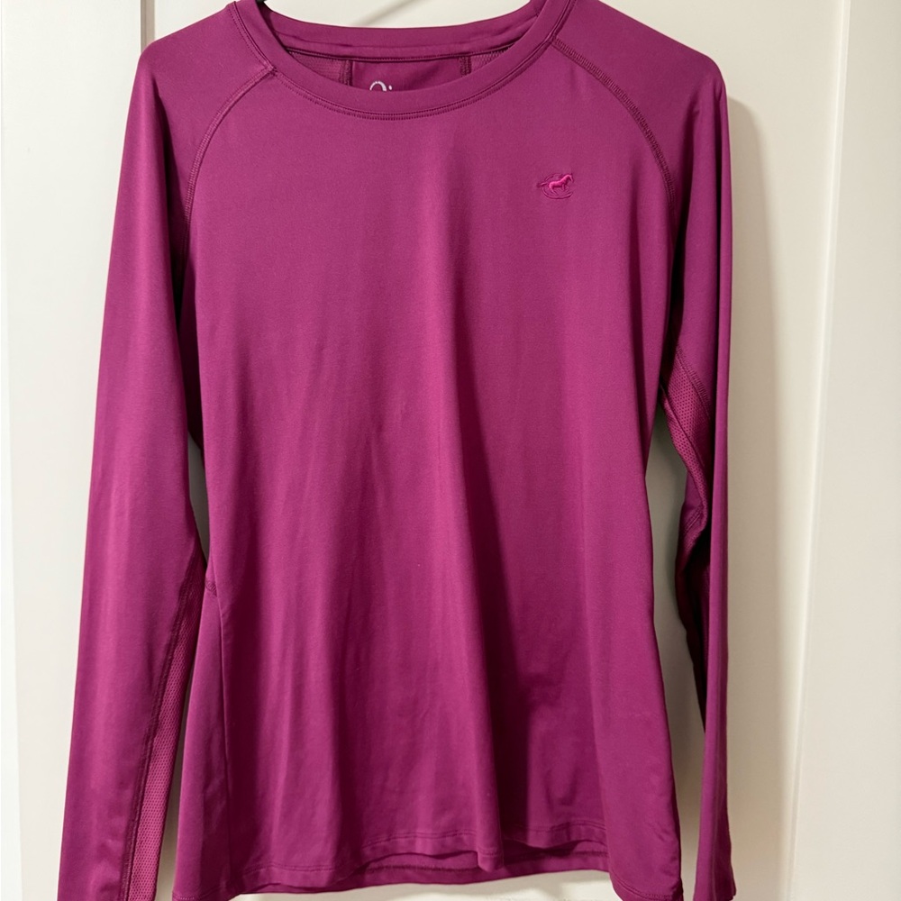 Elegant Fuchsia Long Sleeve Top